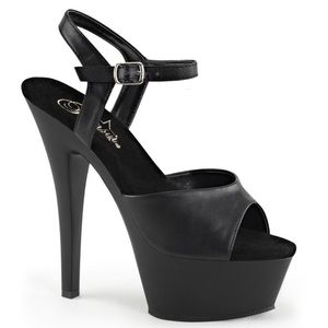 Please Kiss Black Platform Heels 209